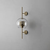 Contemporary Chiswick Glass Wall Sconce Sphere and Capsule Indoor Lighting Fixture
