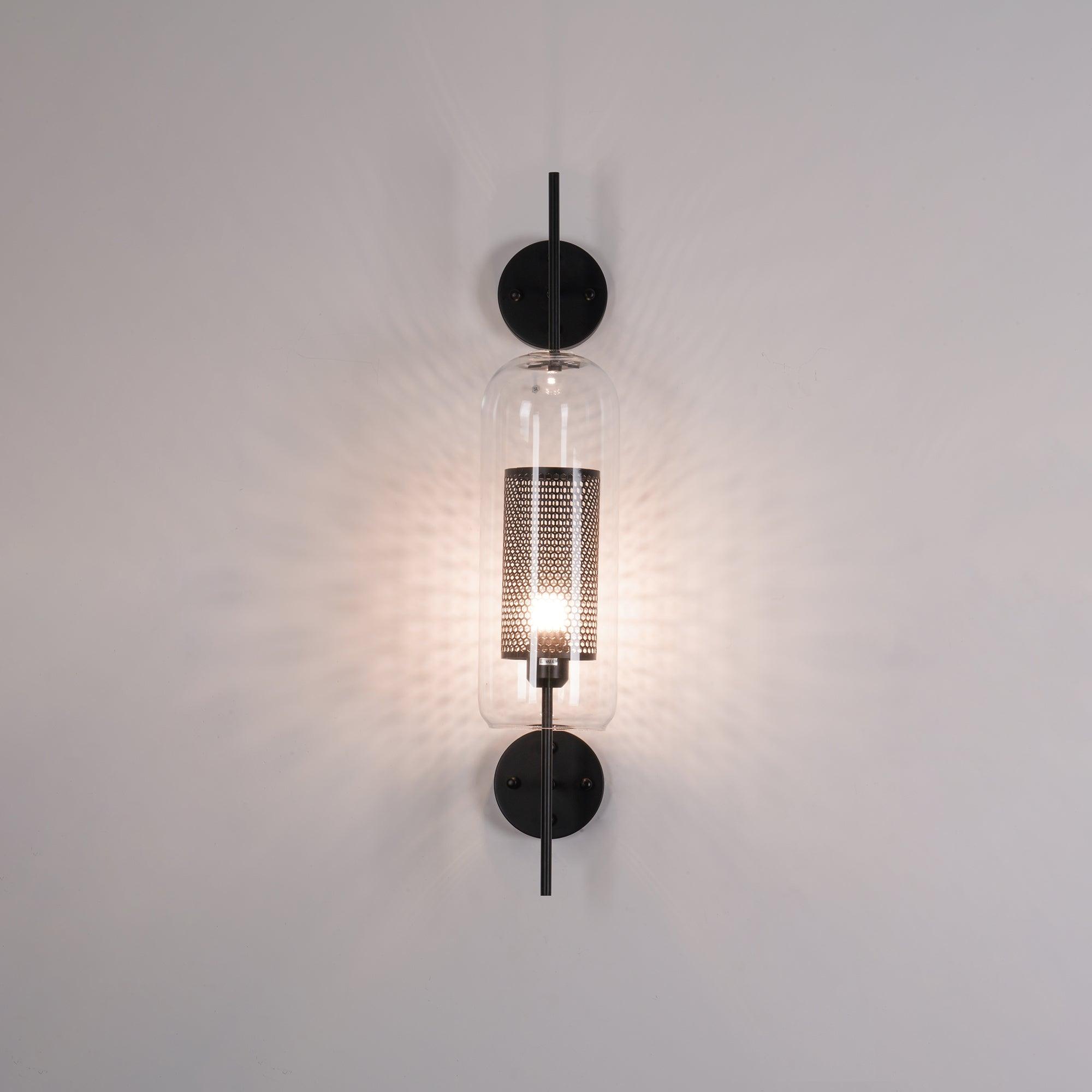 Contemporary Chiswick Glass Wall Sconce Sphere and Capsule Indoor Lighting Fixture