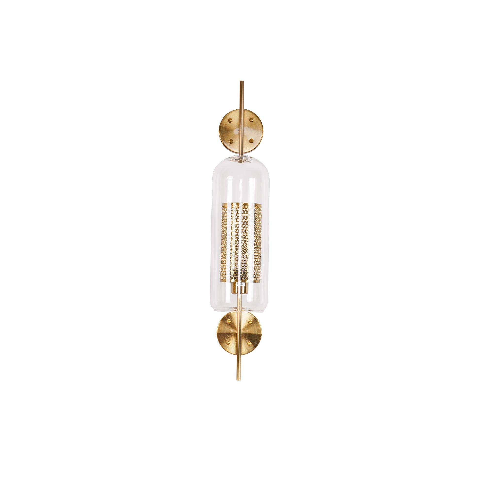Contemporary Chiswick Glass Wall Sconce Sphere and Capsule Indoor Lighting Fixture