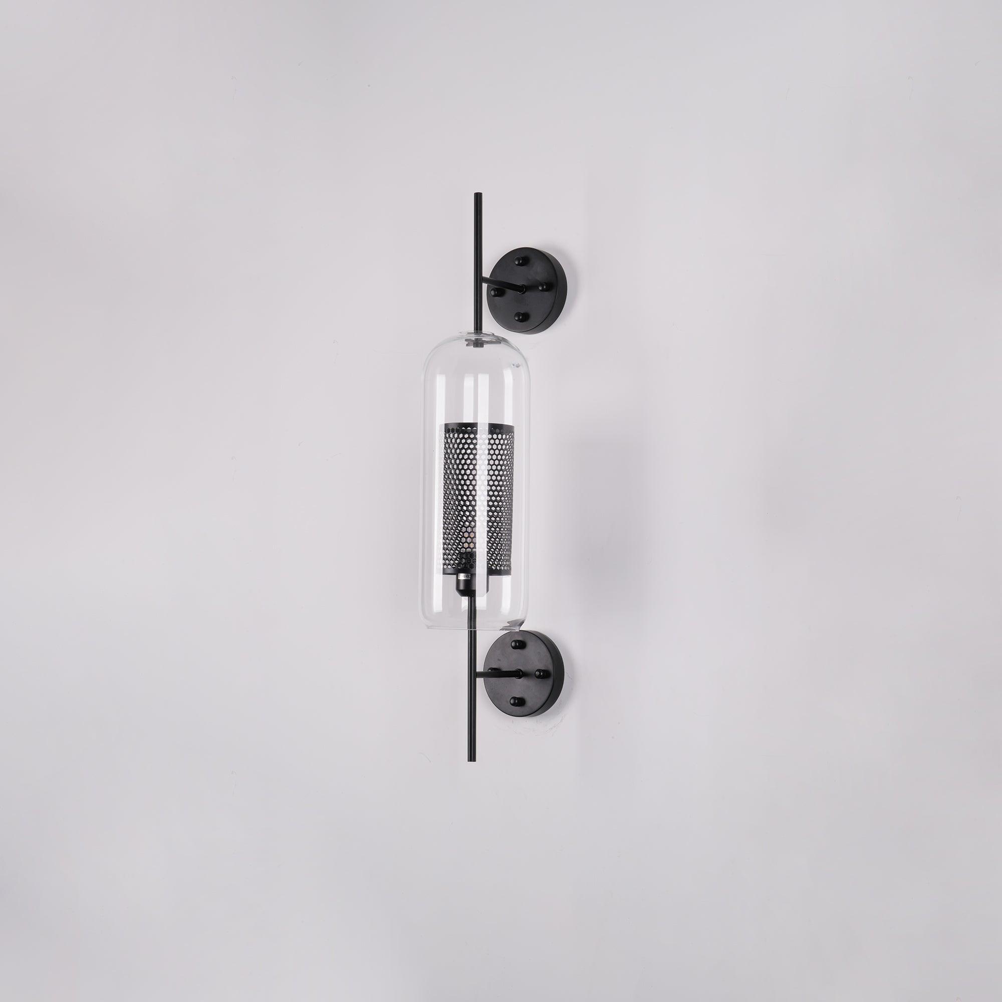 Contemporary Chiswick Glass Wall Sconce Sphere and Capsule Indoor Lighting Fixture