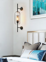Contemporary Chiswick Glass Wall Sconce Sphere and Capsule Indoor Lighting Fixture