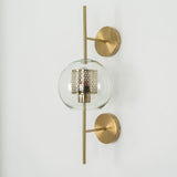 Contemporary Chiswick Glass Wall Sconce Sphere and Capsule Indoor Lighting Fixture