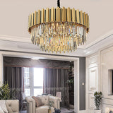 Contemporary Geometric Crystal LED Chandelier Lighting for Sophisticated Interiors