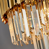 Contemporary Geometric Crystal LED Chandelier Lighting for Sophisticated Interiors