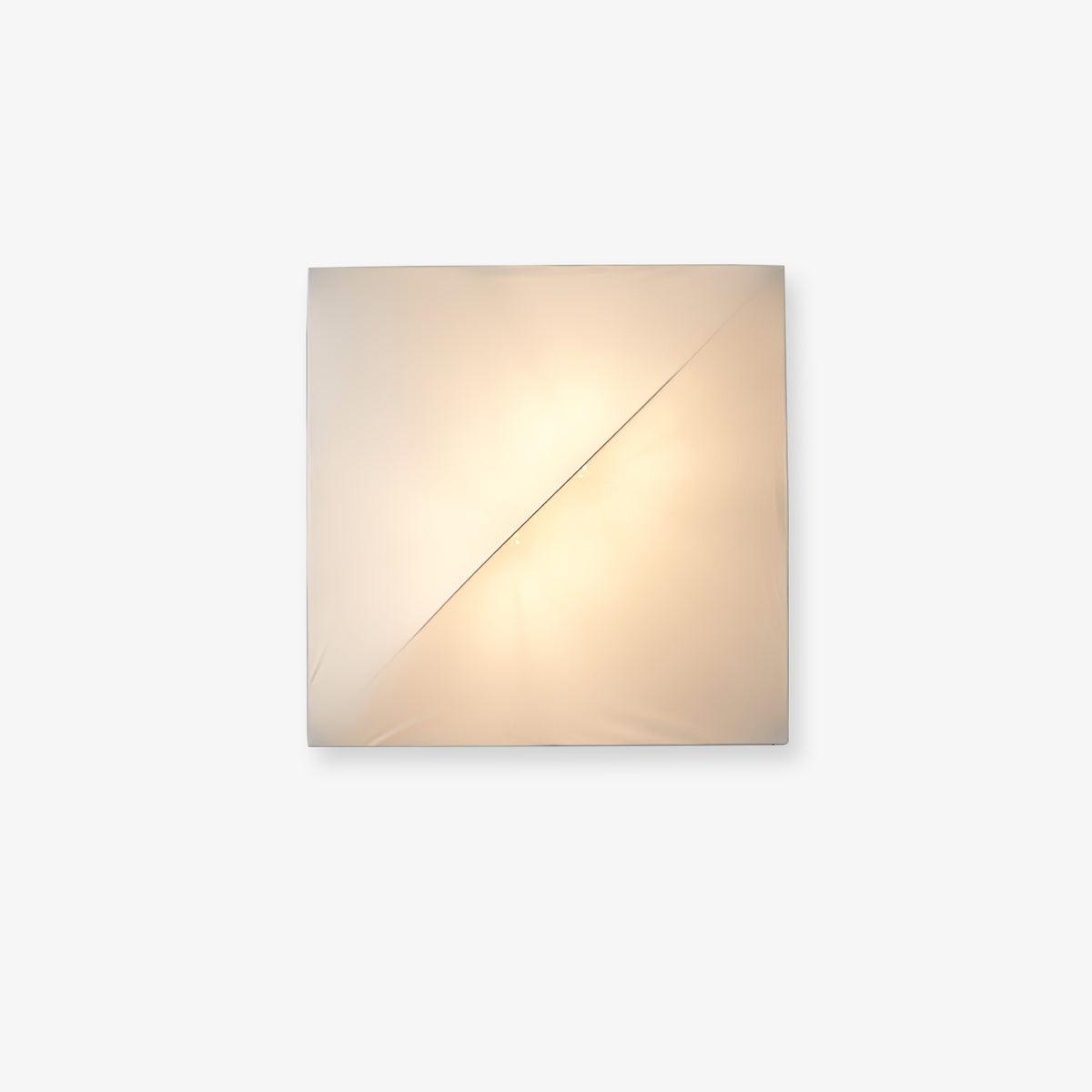 Contemporary Geometric Fabric LED Wall Sconce for Living Room and Bedroom Lighting
