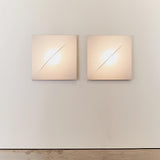 Contemporary Geometric Fabric LED Wall Sconce for Living Room and Bedroom Lighting