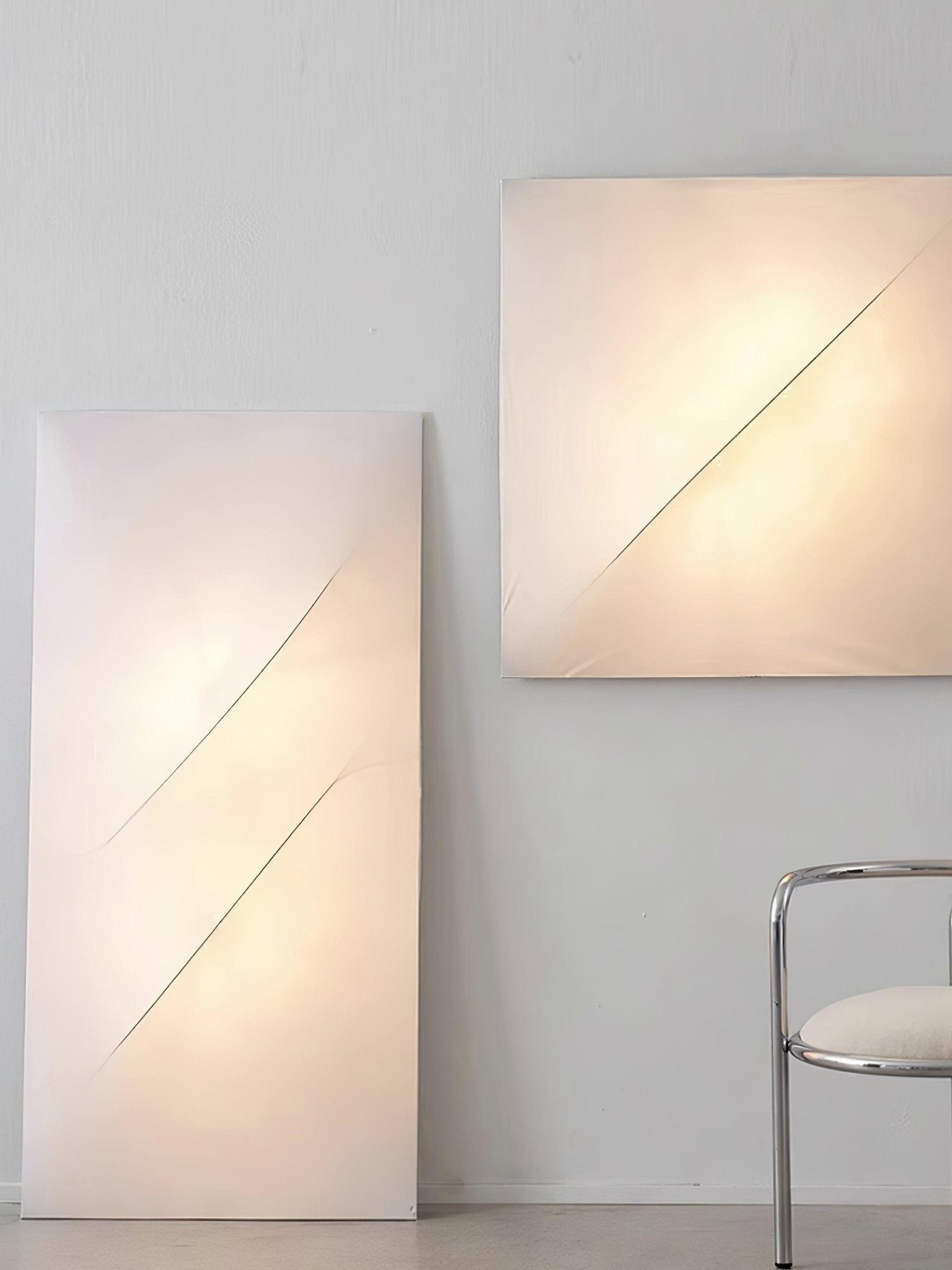 Contemporary Geometric Fabric LED Wall Sconce for Living Room and Bedroom Lighting