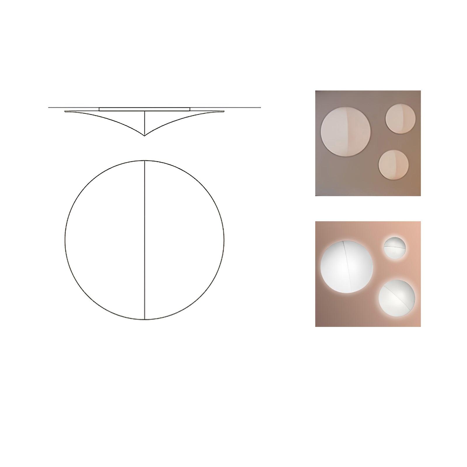Contemporary Geometric Fabric LED Wall Sconce for Living Room and Bedroom Lighting