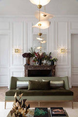 Contemporary Gold Double Biscuit LED Pendant Light for Modern Dining Room Lighting