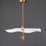 Contemporary Gold Double Biscuit LED Pendant Light for Modern Dining Room Lighting