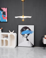 Contemporary Gold Double Biscuit LED Pendant Light for Modern Dining Room Lighting