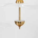 Contemporary Gold Double Biscuit LED Pendant Light for Modern Dining Room Lighting