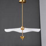 Contemporary Gold Double Biscuit LED Pendant Light for Modern Dining Room Lighting