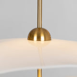Contemporary Gold Double Biscuit LED Pendant Light for Modern Dining Room Lighting