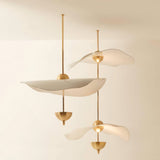 Contemporary Gold Double Biscuit LED Pendant Light for Modern Dining Room Lighting