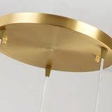 Contemporary Gold Globe Pendant Lighting with White Frosted Glass Shades for Kitchen