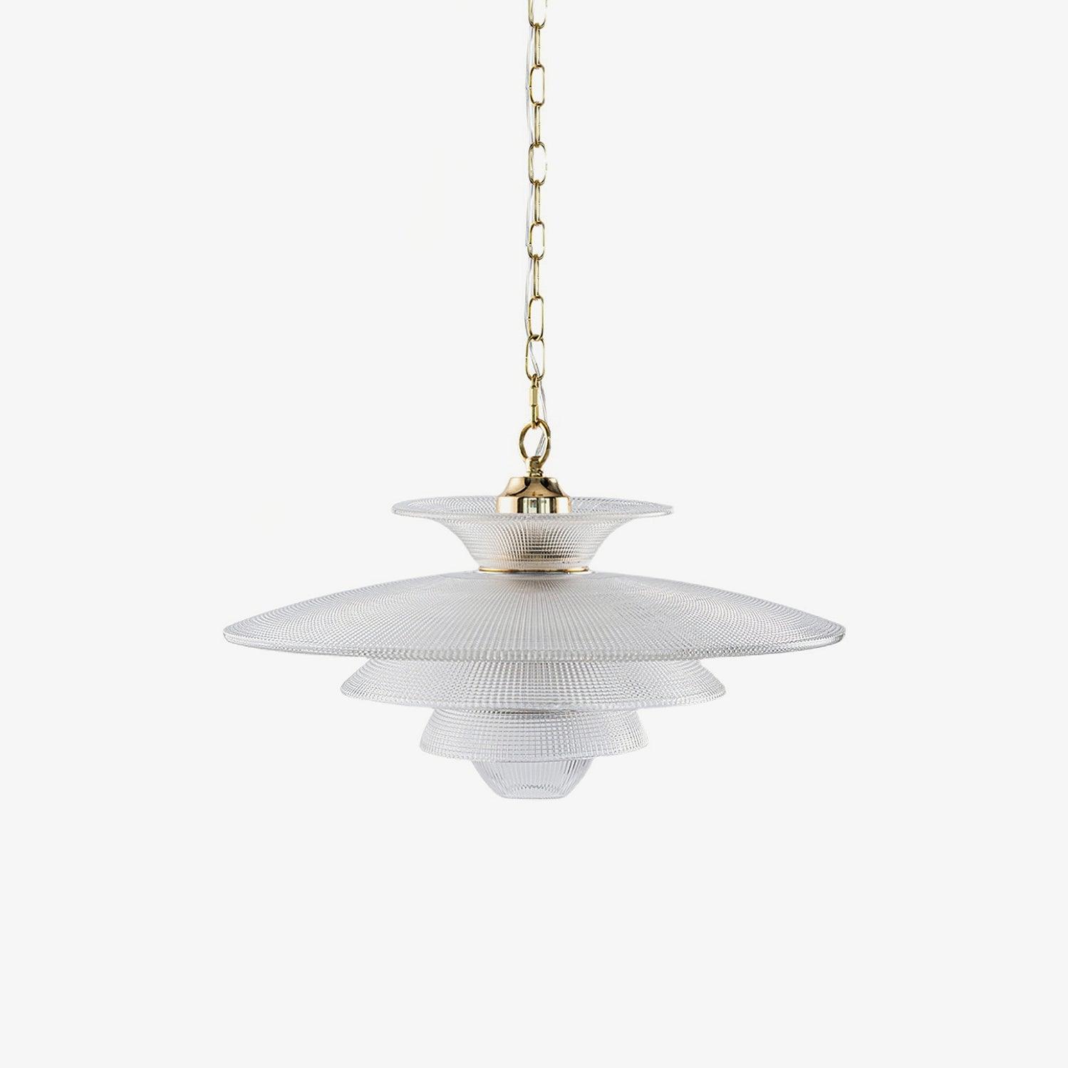 Contemporary Gold Metal Grid Glass Pendant Light for Modern Interiors