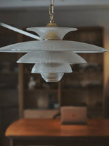 Contemporary Gold Metal Grid Glass Pendant Light for Modern Interiors