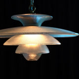 Contemporary Gold Metal Grid Glass Pendant Light for Modern Interiors