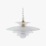 Contemporary Gold Metal Grid Glass Pendant Light for Modern Interiors