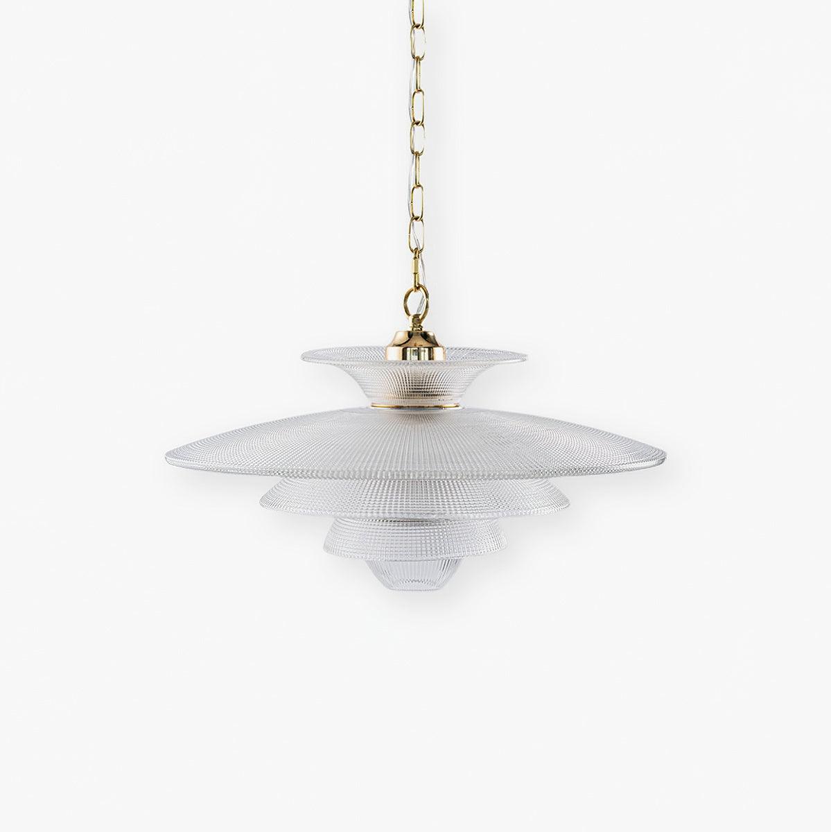 Contemporary Gold Metal Grid Glass Pendant Light for Modern Interiors