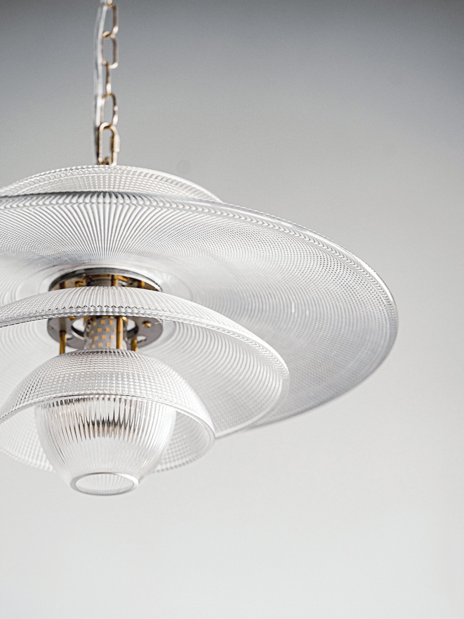 Contemporary Gold Metal Grid Glass Pendant Light for Modern Interiors