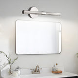 Contemporary Knurled LED Bathroom Vanity Light with Swivel Heads for Mirror Lighting