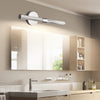 Contemporary Knurled LED Bathroom Vanity Light with Swivel Heads for Mirror Lighting
