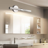 Contemporary Knurled LED Bathroom Vanity Light with Swivel Heads for Mirror Lighting