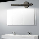 Contemporary Knurled LED Bathroom Vanity Light with Swivel Heads for Mirror Lighting