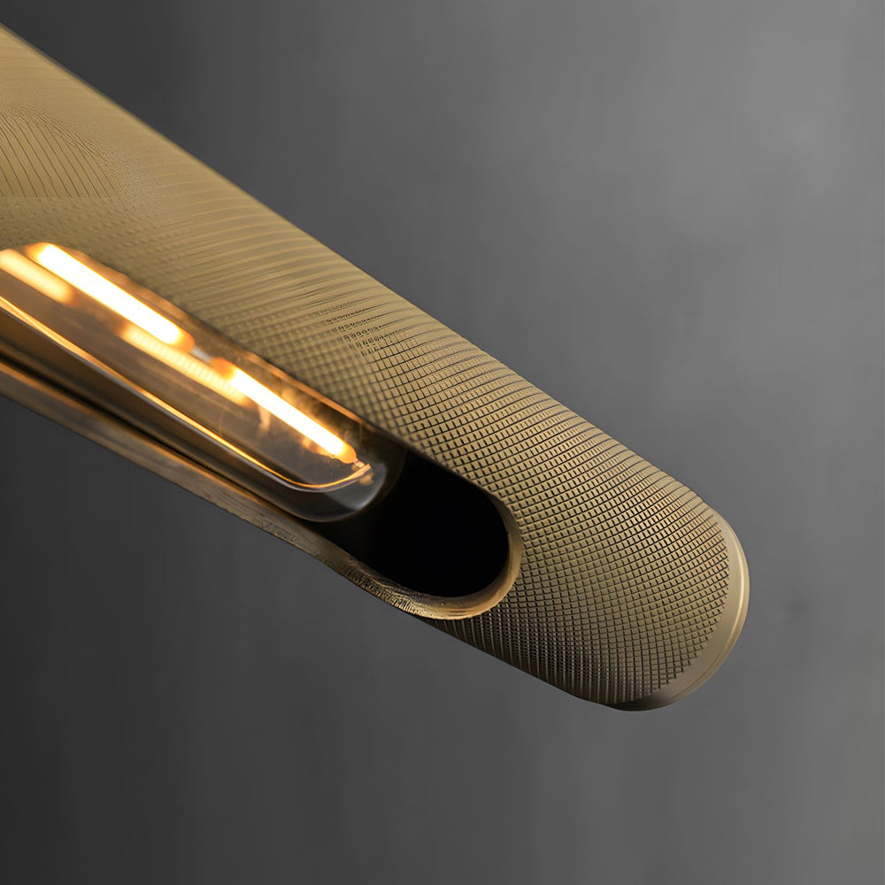 Contemporary Knurled LED Bathroom Vanity Light with Swivel Heads for Mirror Lighting