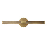 Contemporary Knurled LED Bathroom Vanity Light with Swivel Heads for Mirror Lighting
