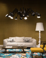 Contemporary Large Multi Head Crown Chandelier Adjustable Industrial Spider Ceiling Pendant Lamp