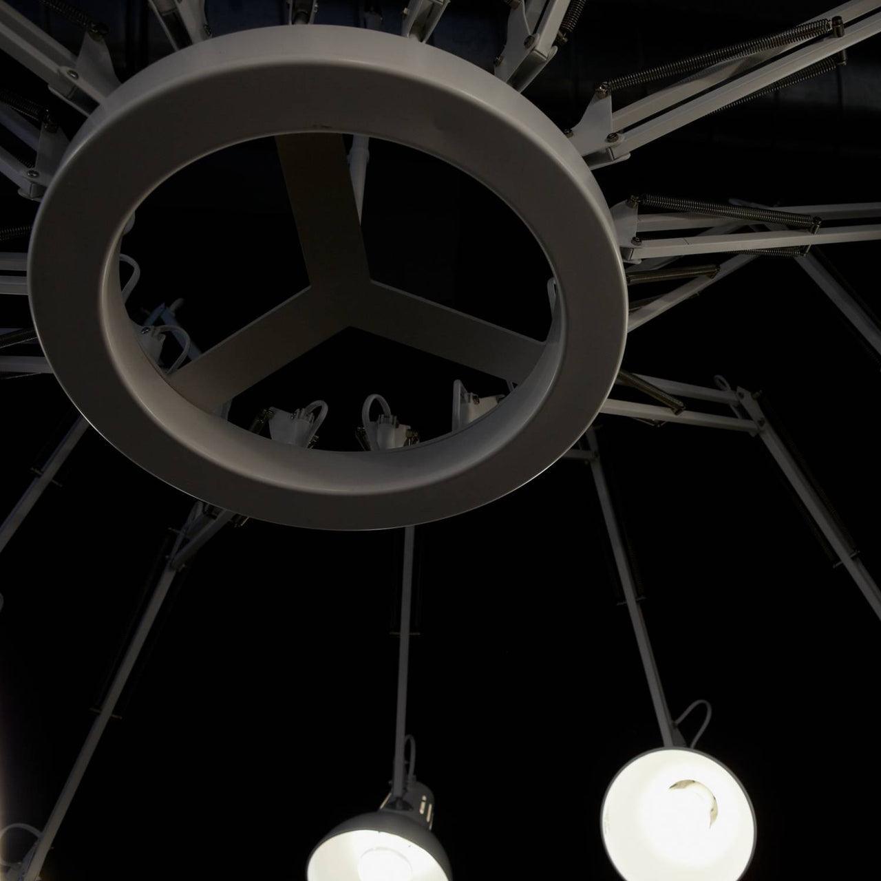 Contemporary Large Multi Head Crown Chandelier Adjustable Industrial Spider Ceiling Pendant Lamp