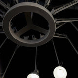 Contemporary Large Multi Head Crown Chandelier Adjustable Industrial Spider Ceiling Pendant Lamp