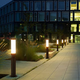 Contemporary LED Outdoor Bollard Light Waterproof Garden Pathway Pillar Lamp for Yard