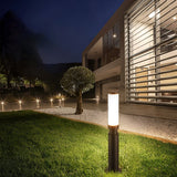 Contemporary LED Outdoor Bollard Light Waterproof Garden Pathway Pillar Lamp for Yard