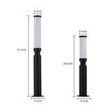 Contemporary LED Outdoor Bollard Light Waterproof Garden Pathway Pillar Lamp for Yard