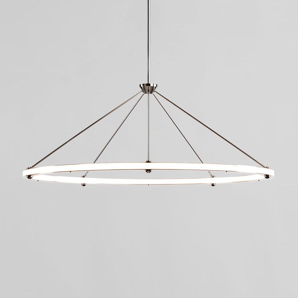 Contemporary LED Ring Circle Pendant Lamp Gold Black Acrylic Ceiling Light Fitting