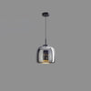Contemporary Metro Sphere Smoked Glass Pendant Light LED Ceiling Fixture for Modern Kitchens