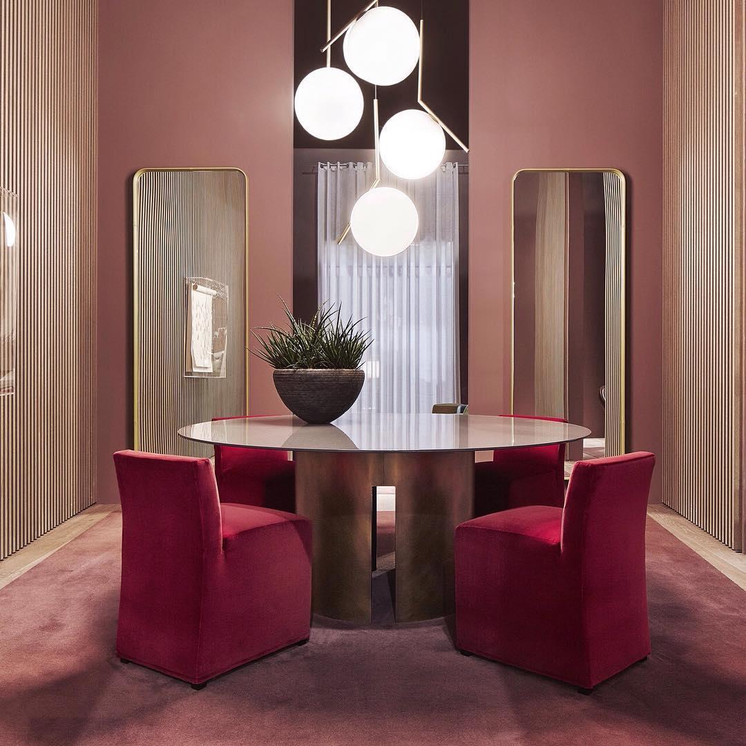 Contemporary Minimalist Equilibrium Glass Globe Pendant Light with Brass and Black Finishes