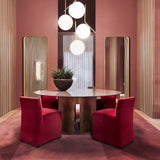 Contemporary Minimalist Equilibrium Glass Globe Pendant Light with Brass and Black Finishes