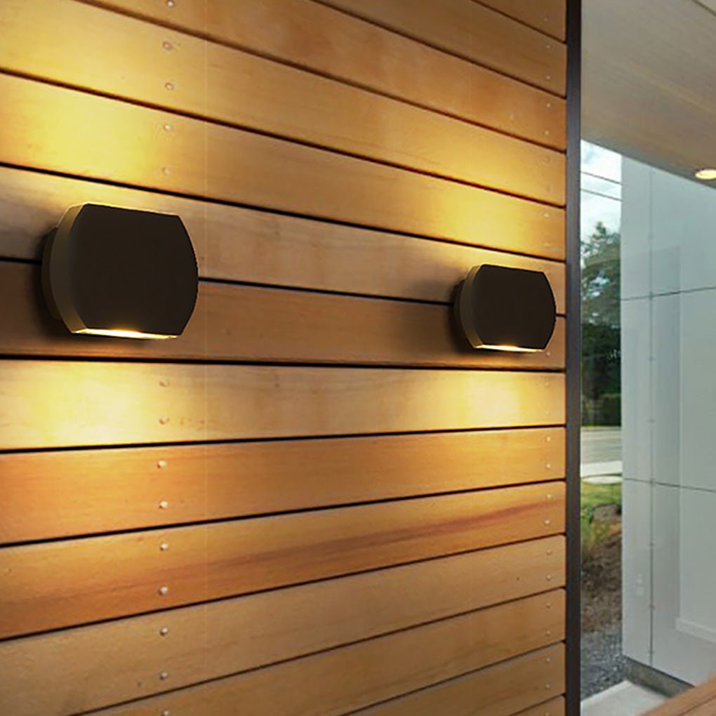Contemporary Minimalist Exterior LED Wall Lamp Waterproof Sconce for Villa and Patio
