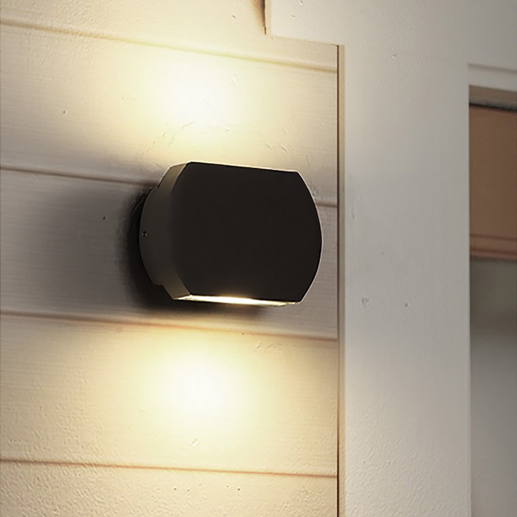Contemporary Minimalist Exterior LED Wall Lamp Waterproof Sconce for Villa and Patio