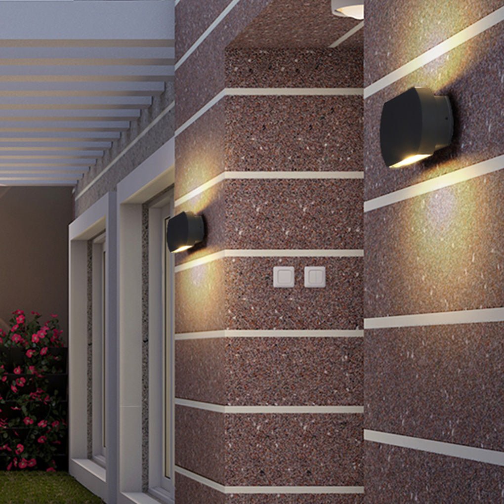 Contemporary Minimalist Exterior LED Wall Lamp Waterproof Sconce for Villa and Patio