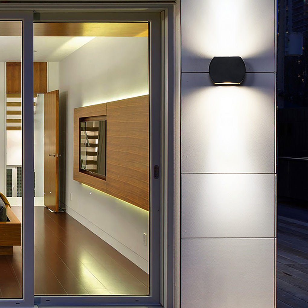 Contemporary Minimalist Exterior LED Wall Lamp Waterproof Sconce for Villa and Patio