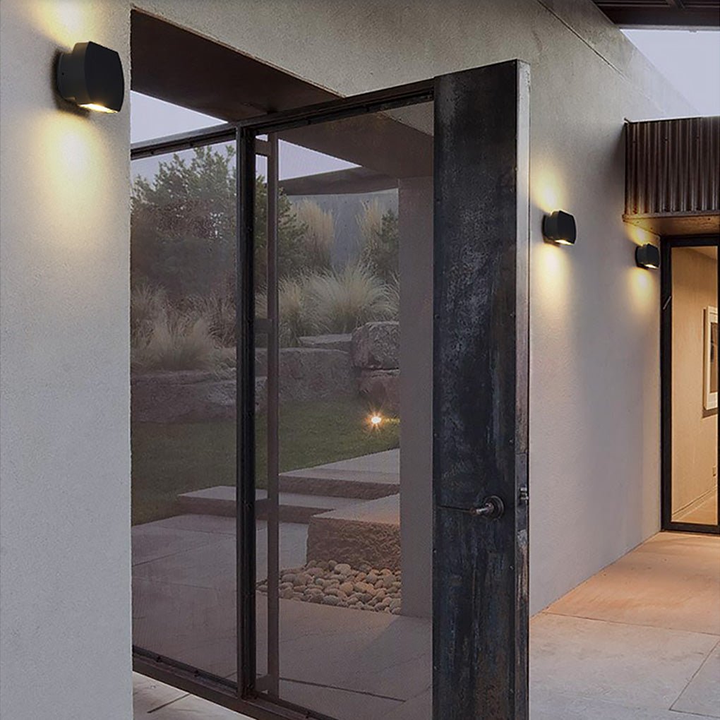Contemporary Minimalist Exterior LED Wall Lamp Waterproof Sconce for Villa and Patio