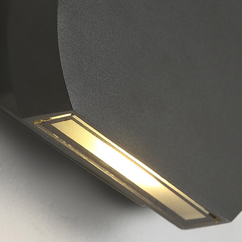 Contemporary Minimalist Exterior LED Wall Lamp Waterproof Sconce for Villa and Patio