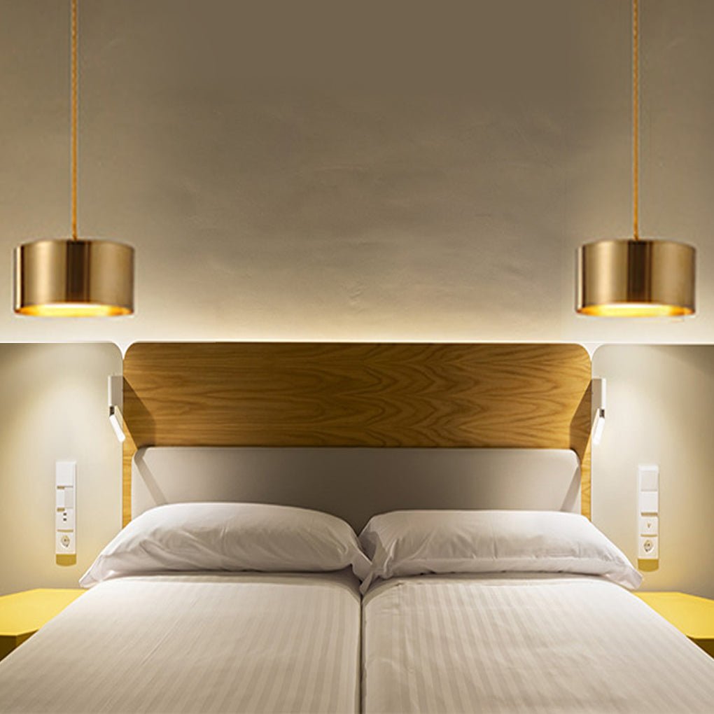 Contemporary Minimalist Iron Round Chandelier with Acrylic Shade for Dining Room and Living Room