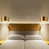 Contemporary Minimalist Iron Round Chandelier with Acrylic Shade for Dining Room and Living Room